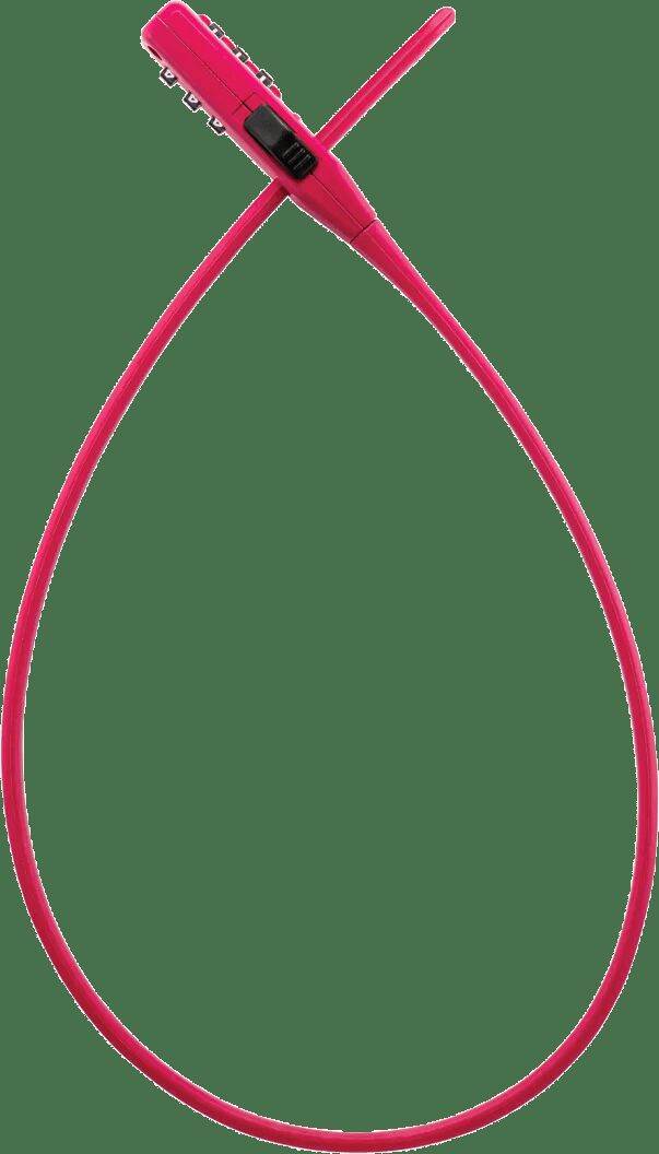 TRELOCK zahlen-kabelschloss strap it cable tie clamp strap it pink