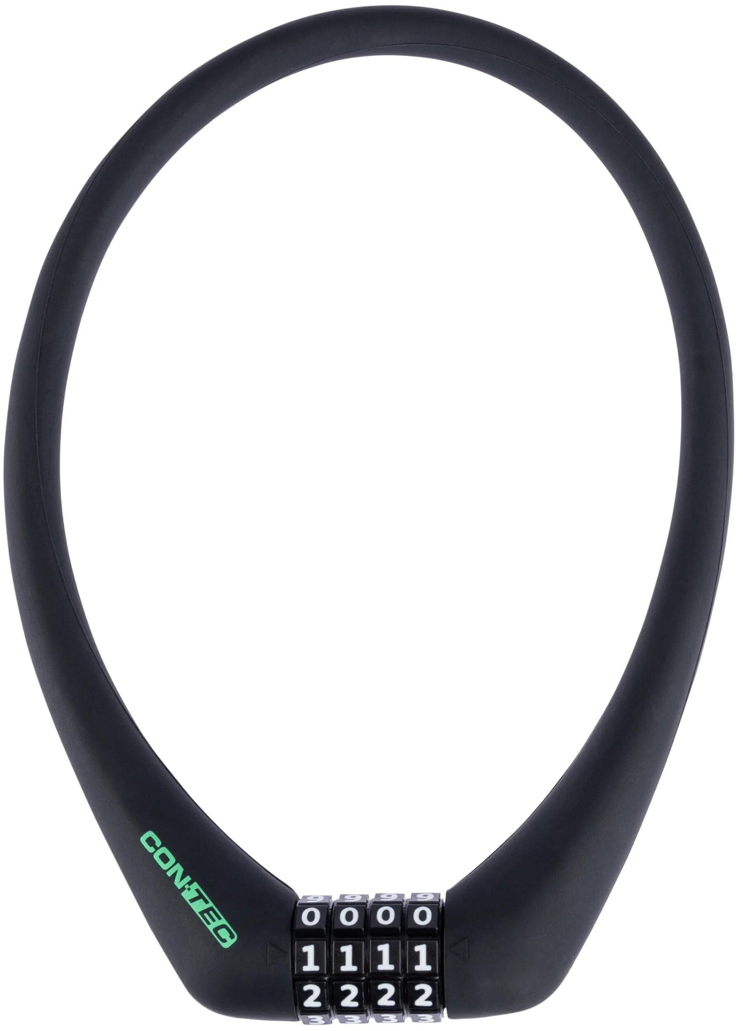 CONTEC zahlen-kabelschloss sloc ct number cable lock sloc 12 mm x 50 cm, black