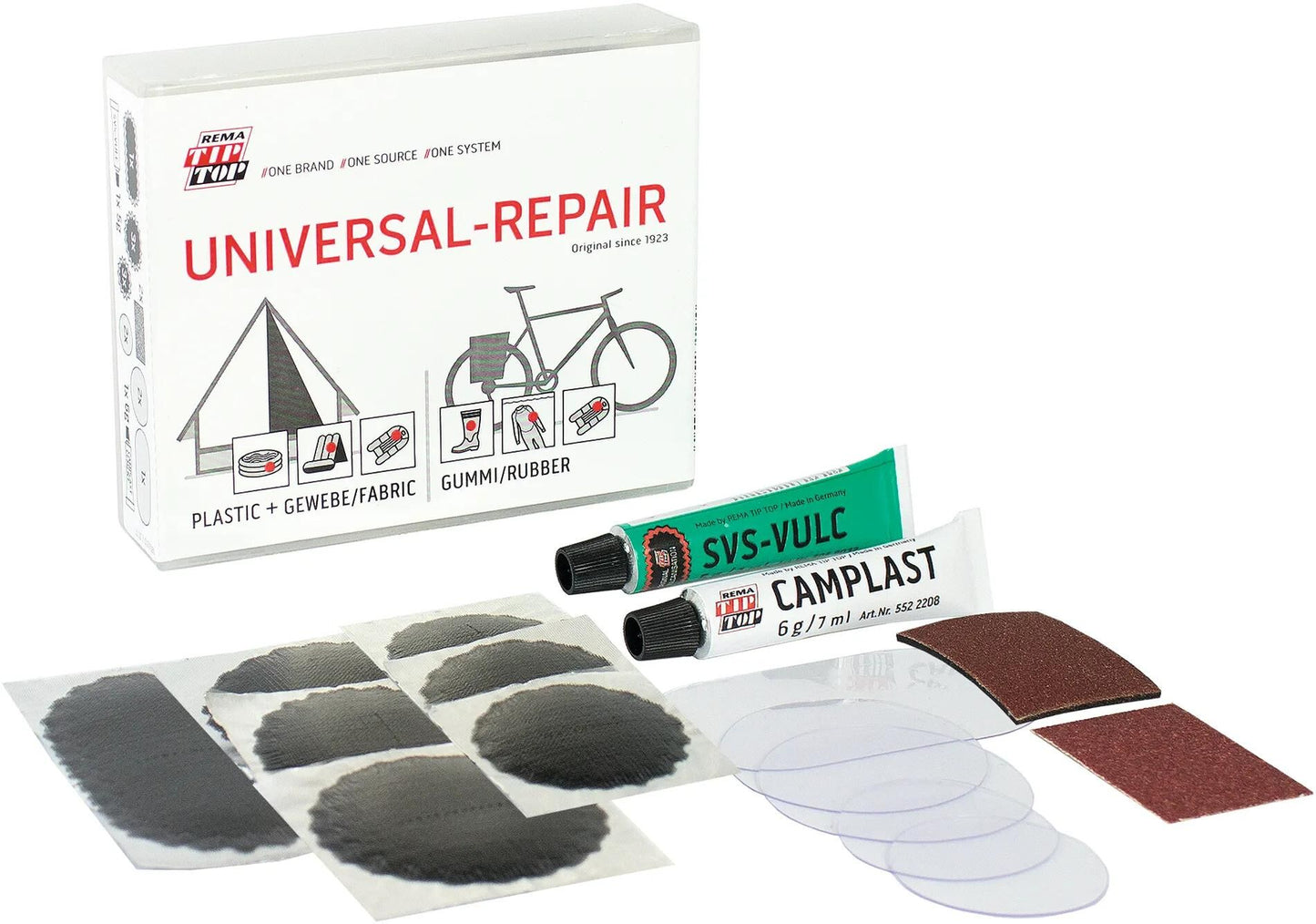 TIP TOP flickzeug universal patch box box plastic rubber