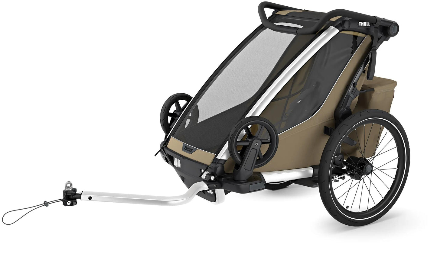 THULE kinderanhänger chariot cross 2 single bicycle trailer chariot cross 2 faded kha