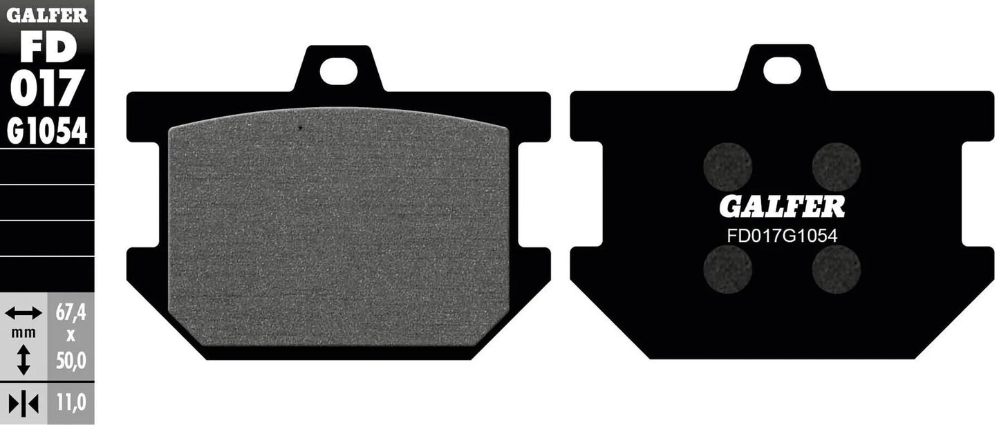 GALFER bremsbelag fd017 brake pad fd017 g1054 organic