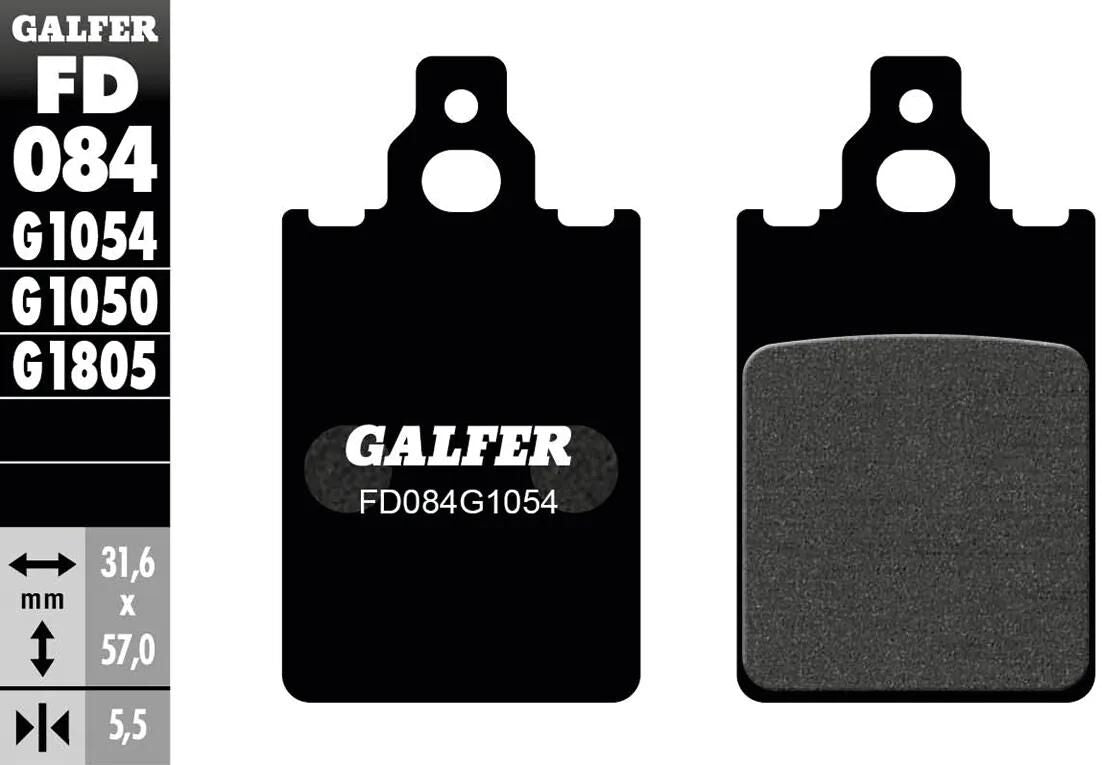 GALFER bremsbelag fd084 brake pad fd084 g1054 organic