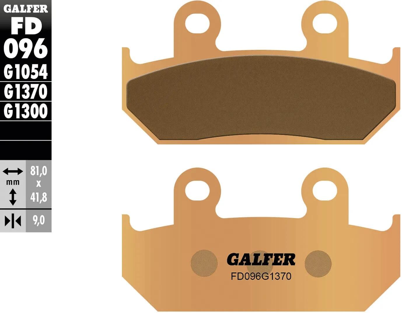 GALFER bremsbelag fd096 brake pad fd096 g1370 sintered metal