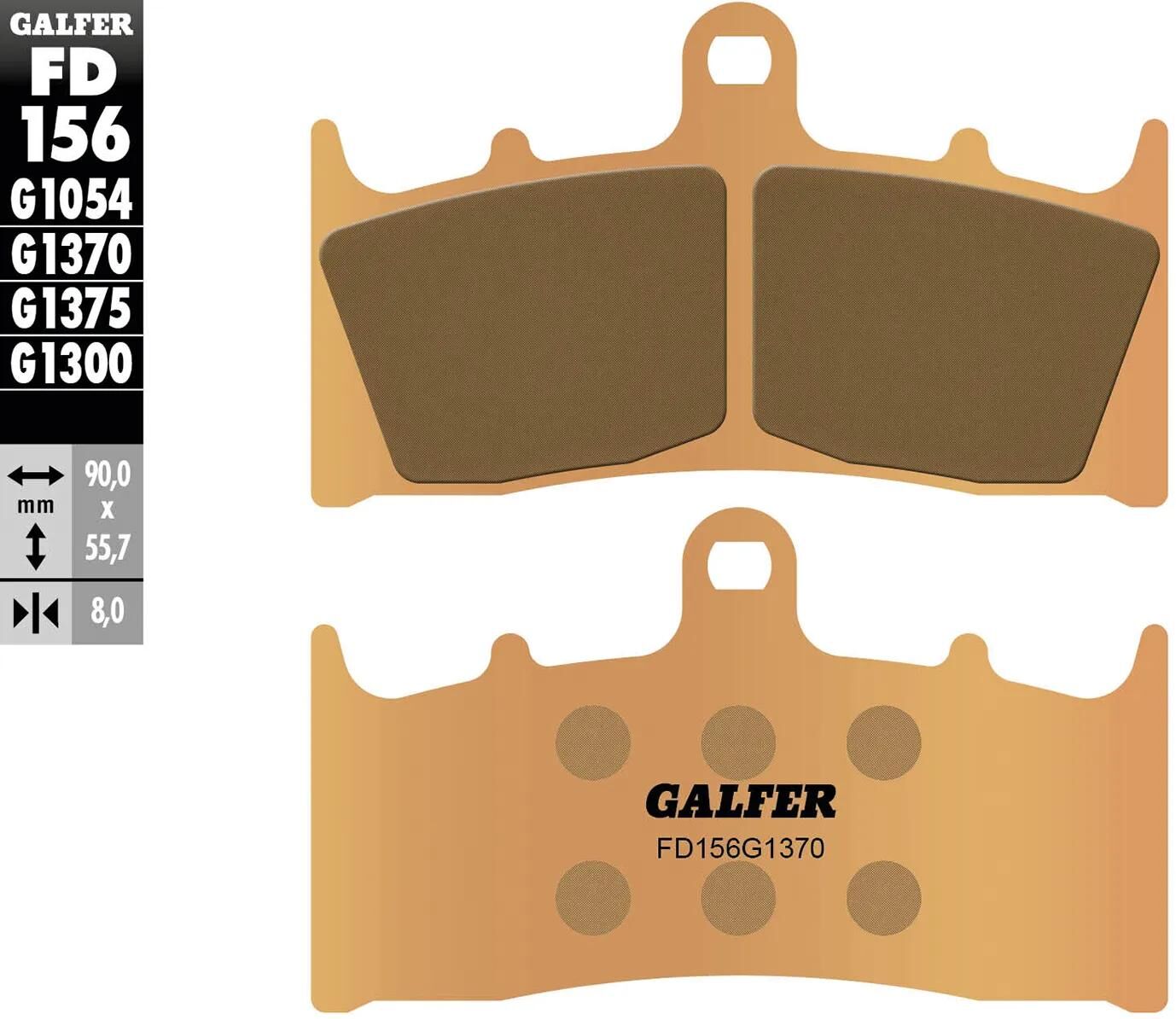 GALFER bremsbelag fd156 brake pad fd156 g1370 sintered metal