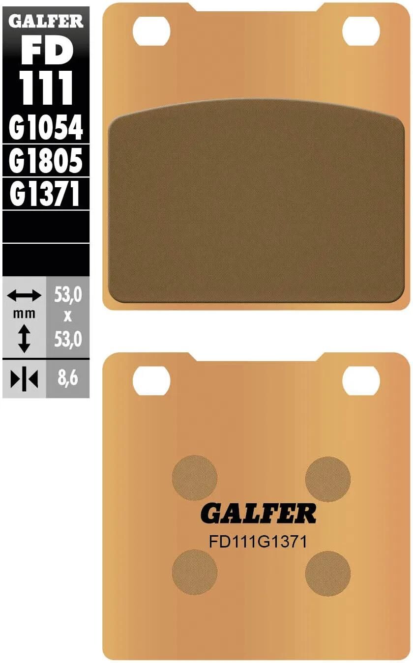 GALFER bremsbelag fd111 brake pad fd111 g1371 sintered metal