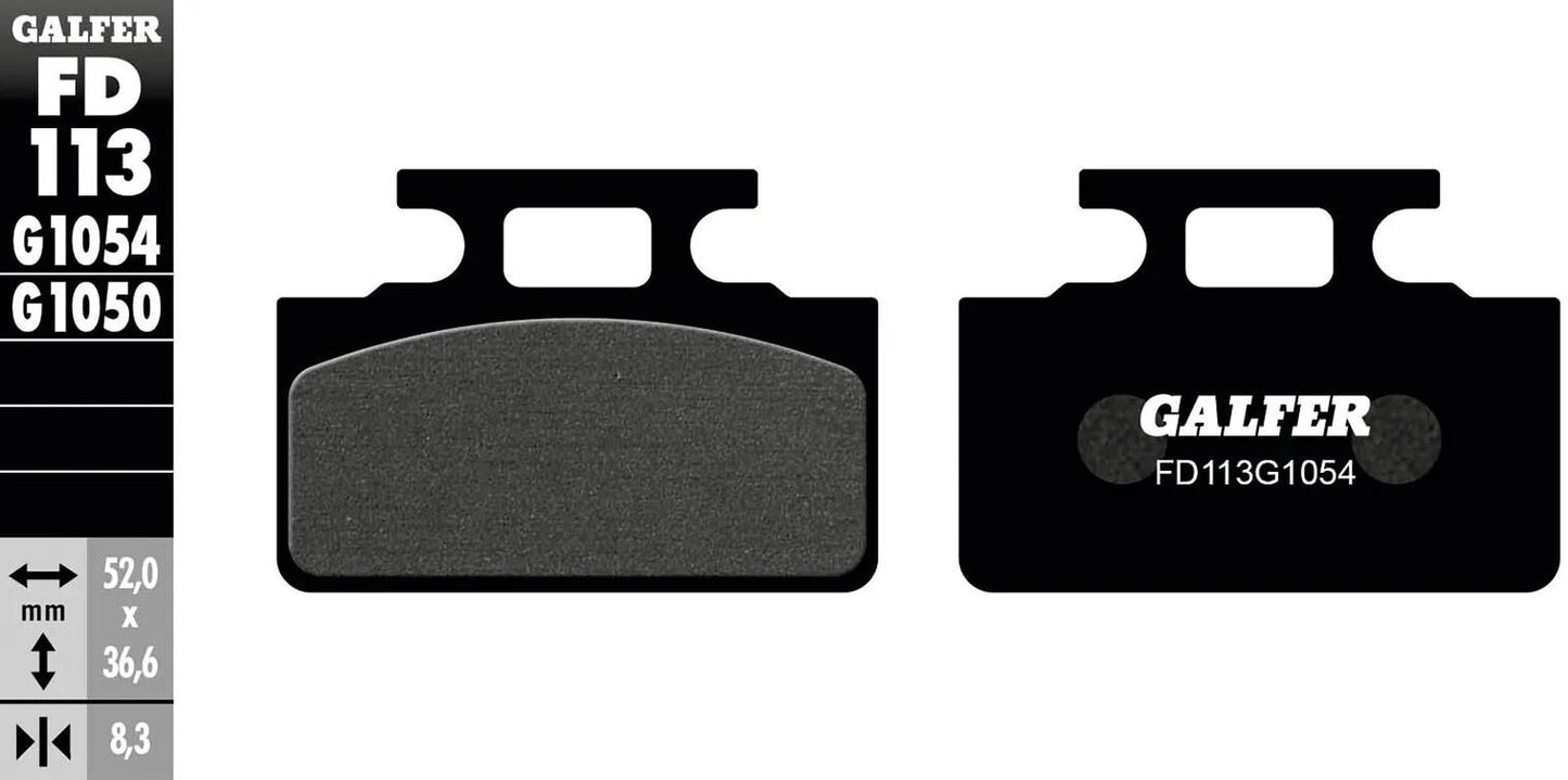GALFER bremsbelag fd113 brake pad fd113 g1054 organic