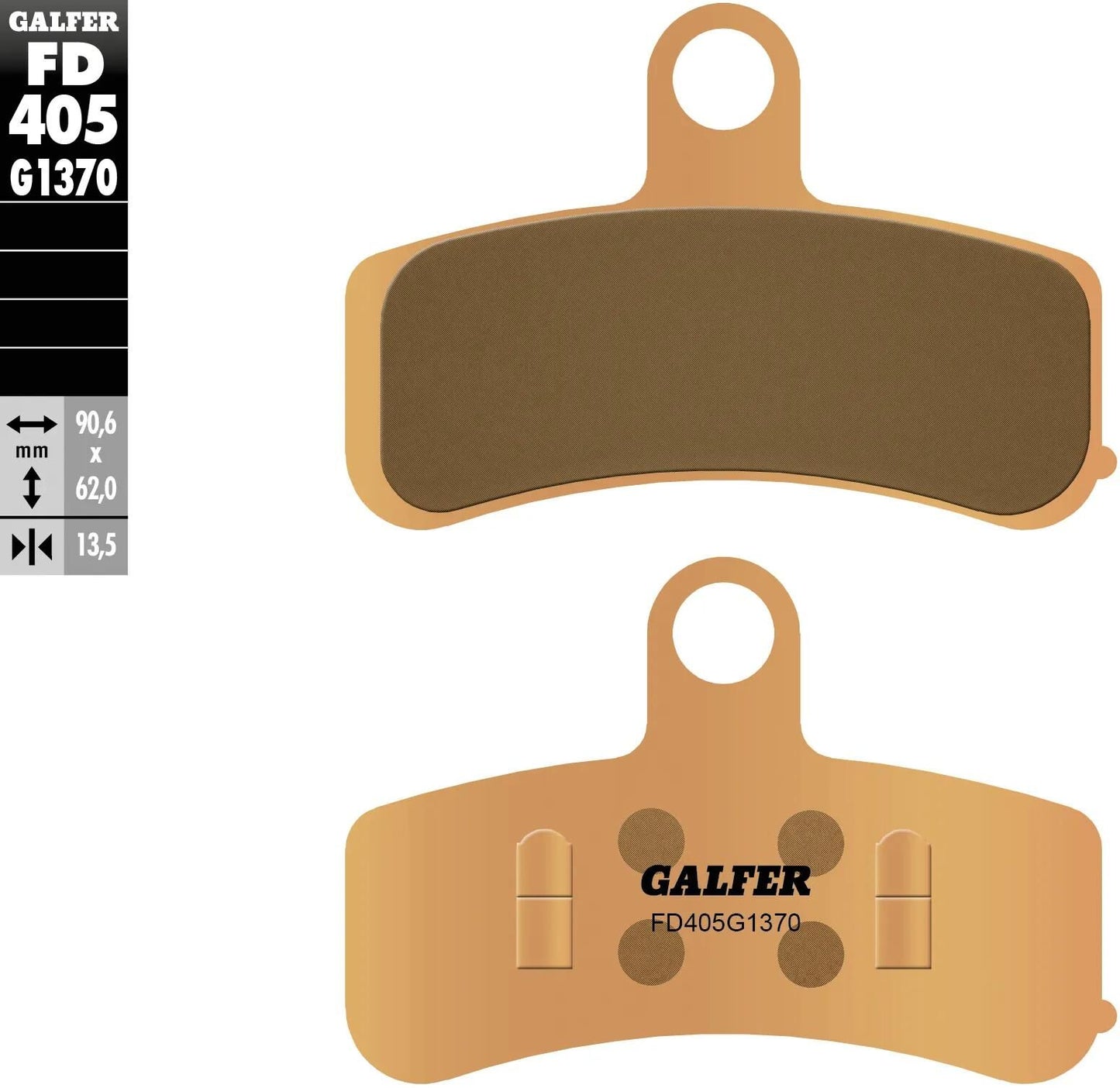 GALFER bremsbelag fd405 brake pad fd405 g1370 sint.metal street