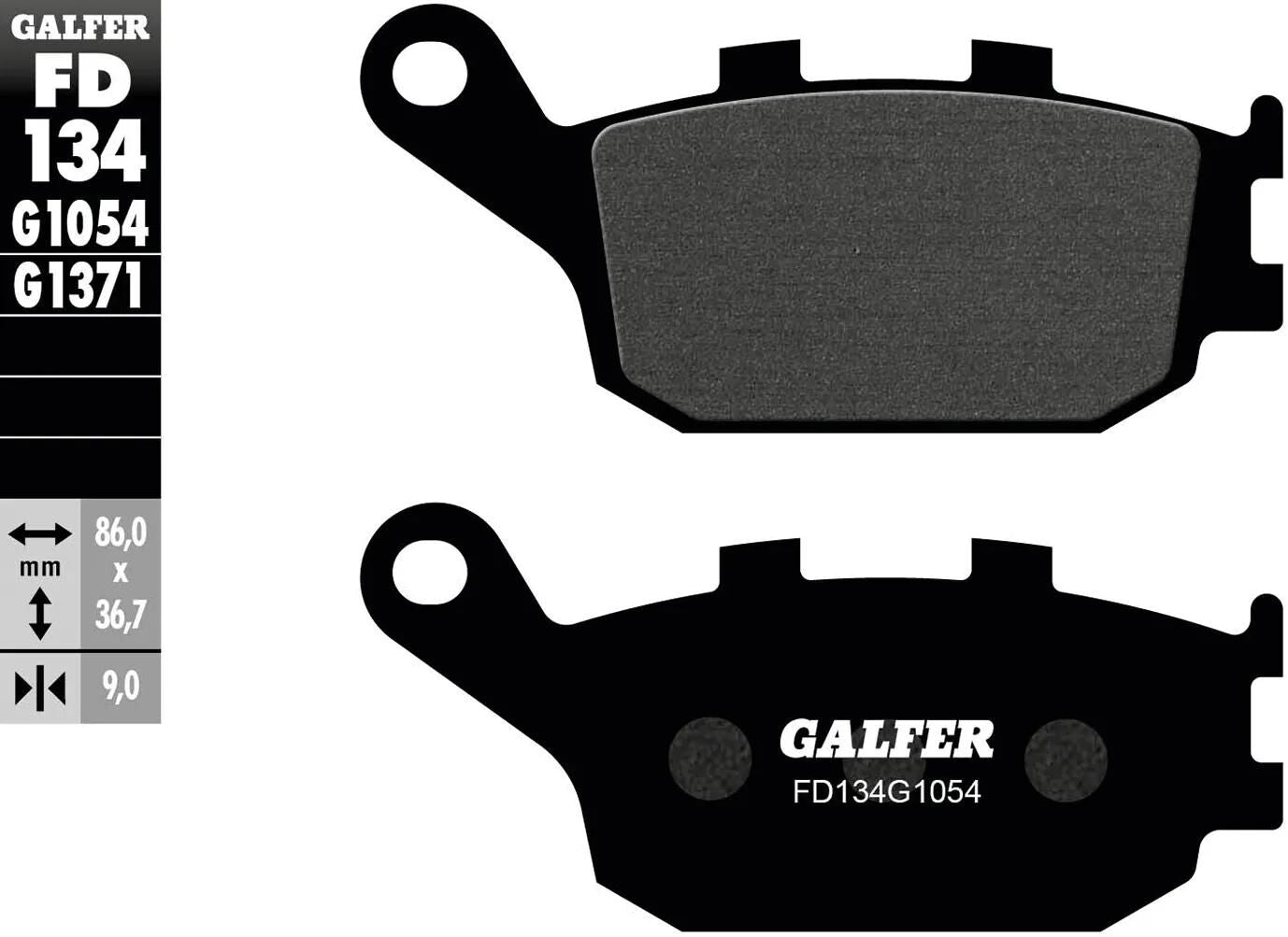 GALFER bremsbelag fd134 brake pad fd134 g1054 organic