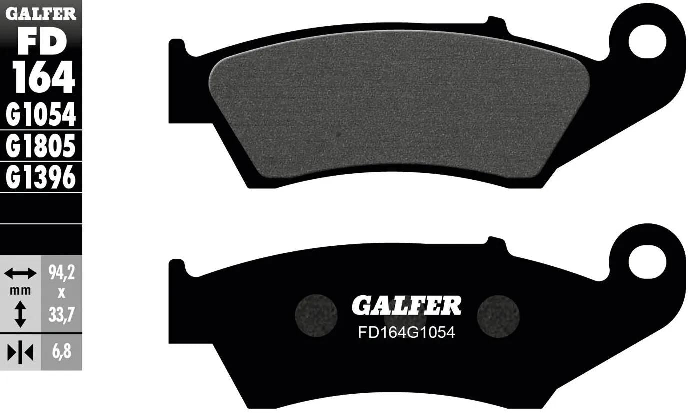 GALFER bremsbelag fd164 brake pad fd164 g1054 organic