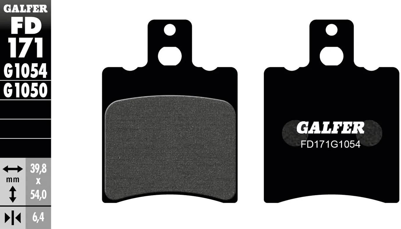 GALFER bremsbelag fd171 brake pad fd171 g1054 organic