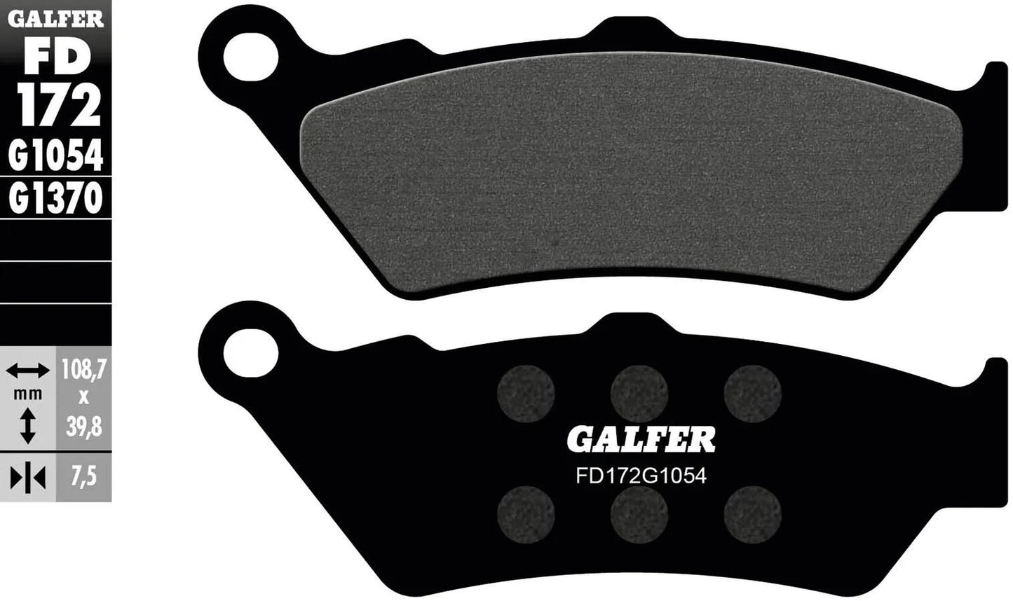 GALFER bremsbelag fd172 brake pad fd172 g1054 organic