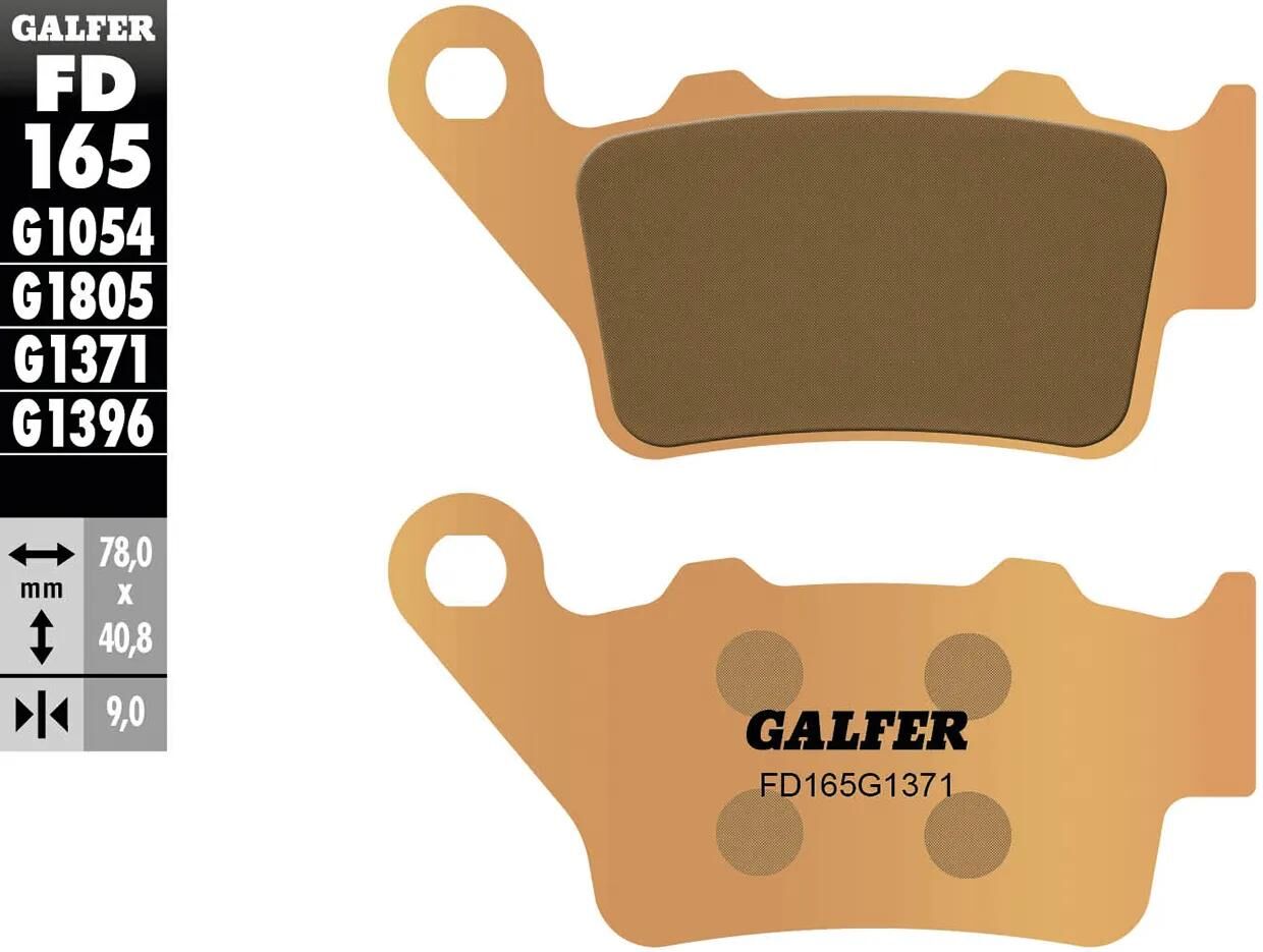 GALFER bremsbelag fd165 brake pad fd165 g1371 sintered metal str.
