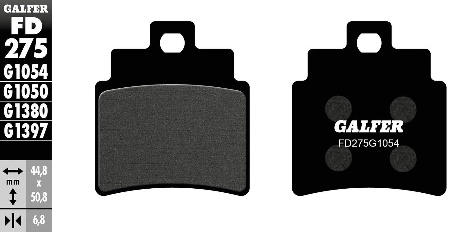 GALFER bremsbelag fd275 brake pad fd275 g1054 organic standard
