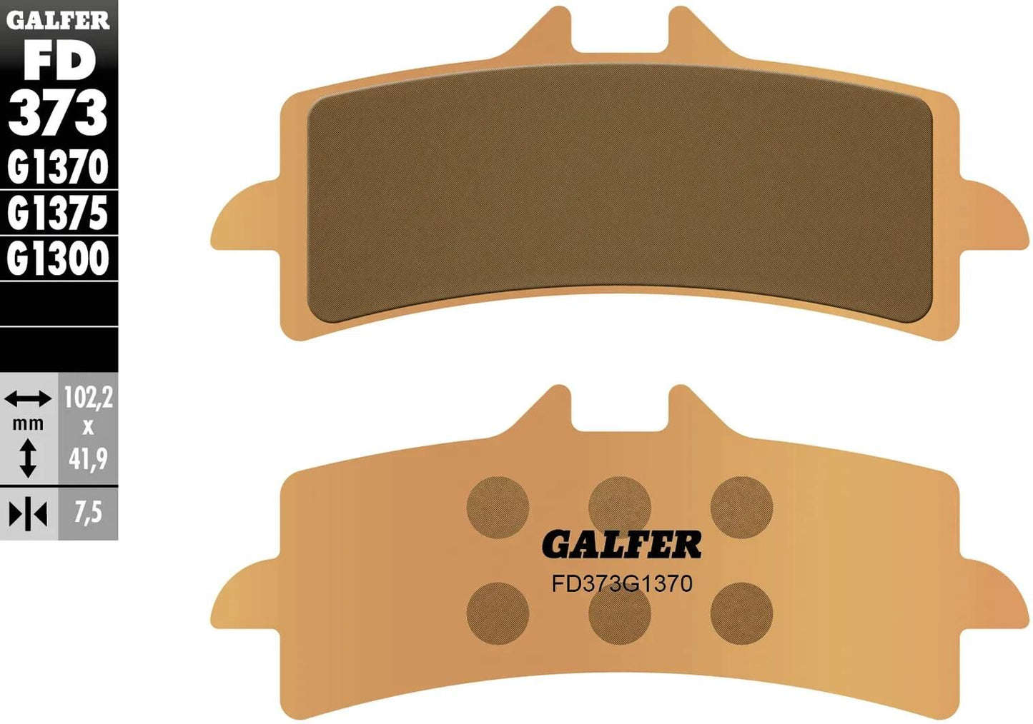 GALFER bremsbelag fd373 brake pad fd373 g1370 sint.metal street