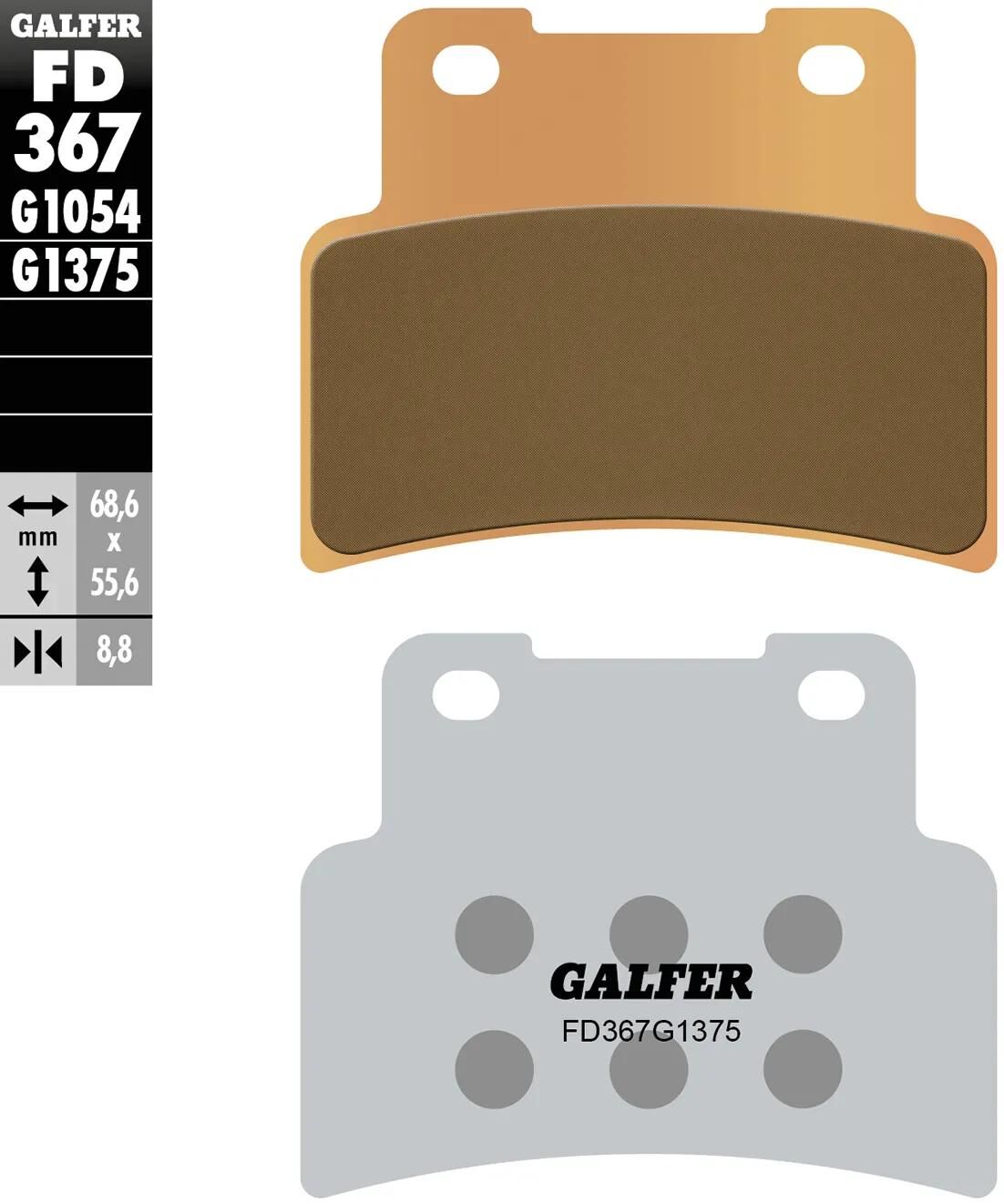 GALFER bremsbelag fd367 brake pad fd367 g1375 sint.metal str,sp.