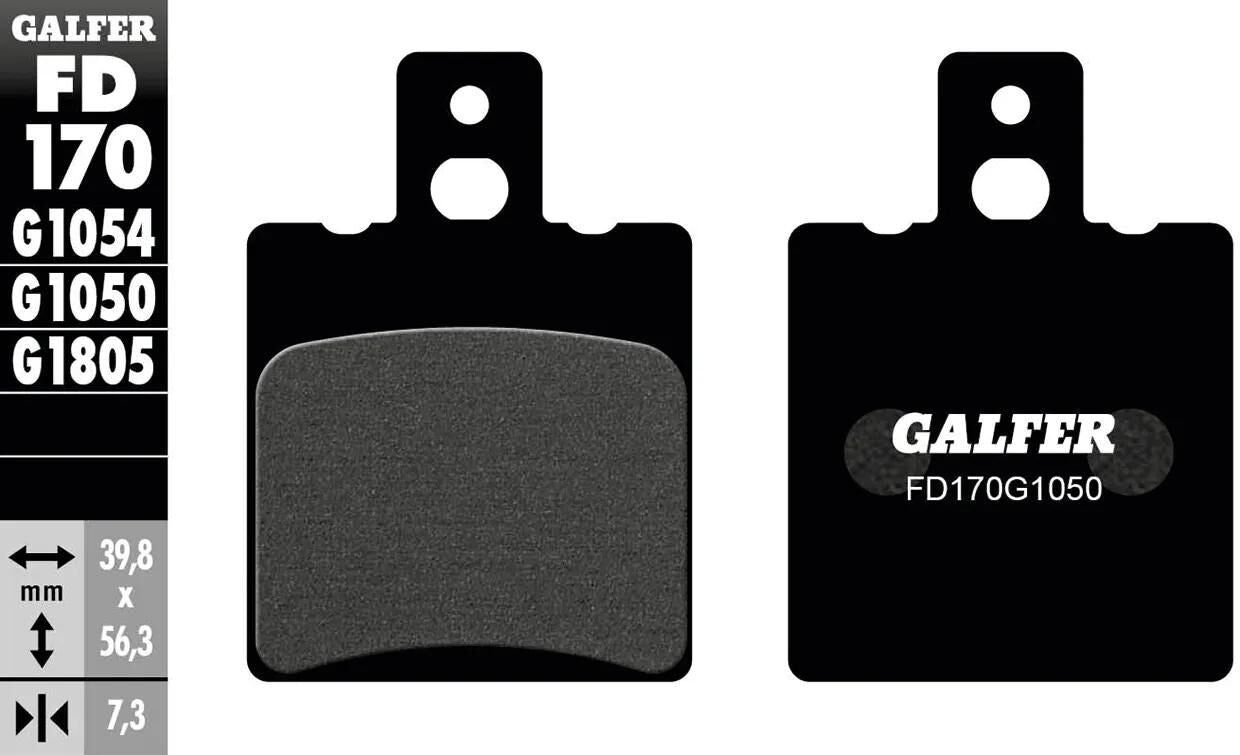 GALFER bremsbelag fd170 brake pad fd170 g1050 organic