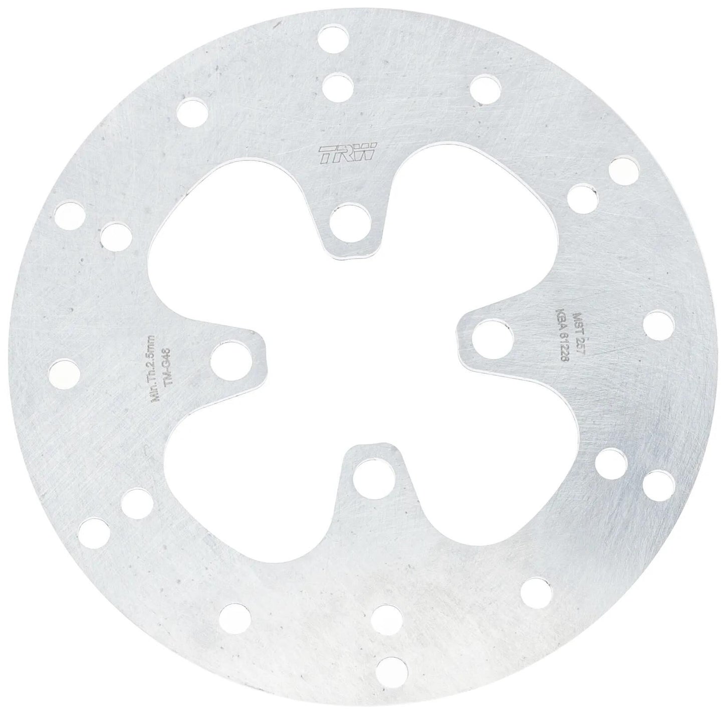 TRW bremsscheibe mst257 rotor mst257 rigid