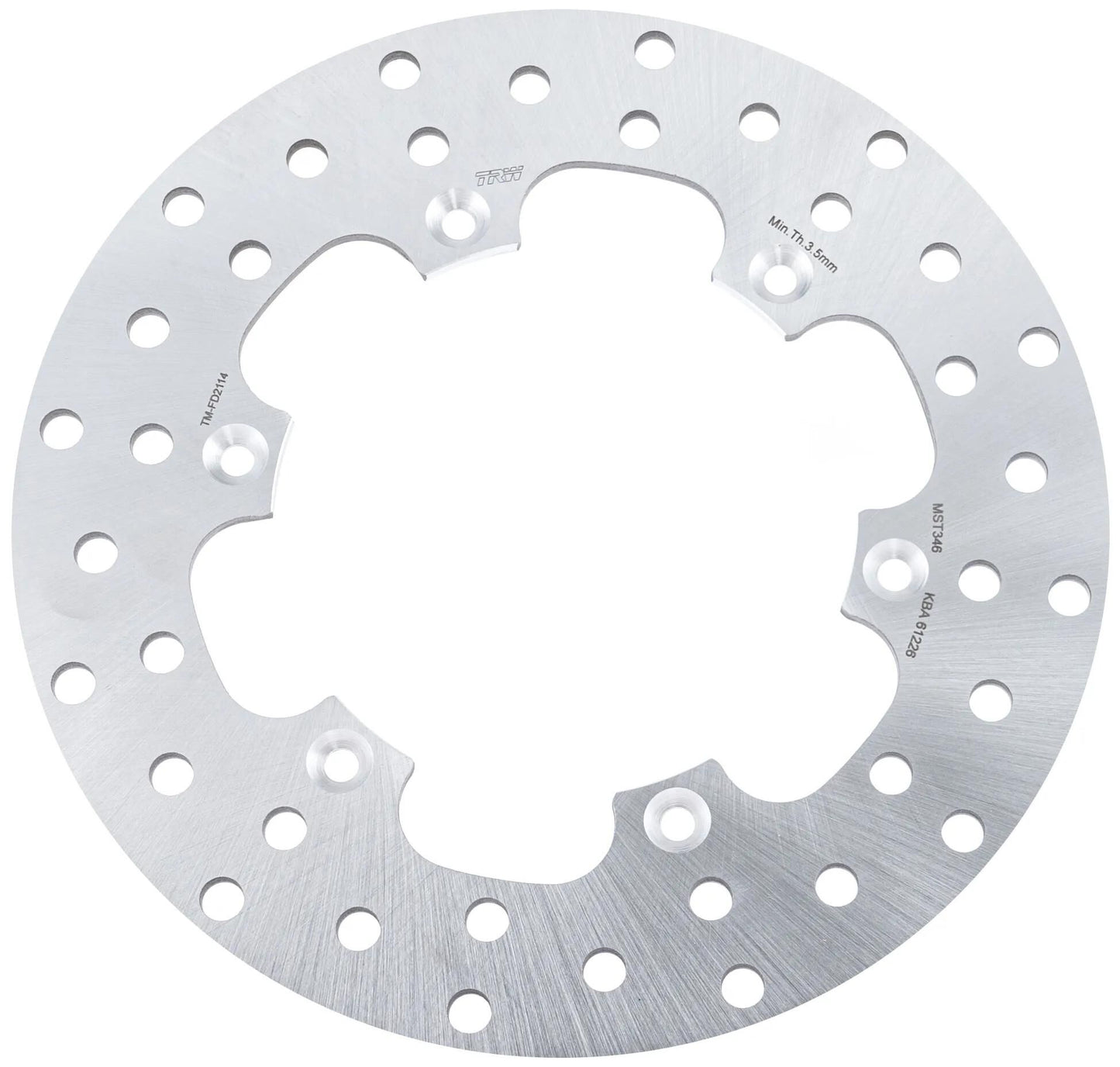 TRW bremsscheibe mst346 rotor mst346 rigid