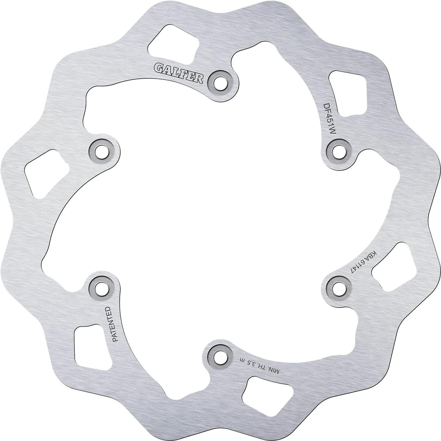 GALFER bremsscheibe df451 rotor df451 type w rigid
