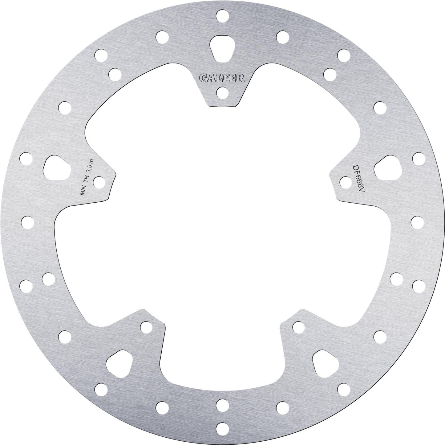 GALFER bremsscheibe df666 rotor df666 type v rigid