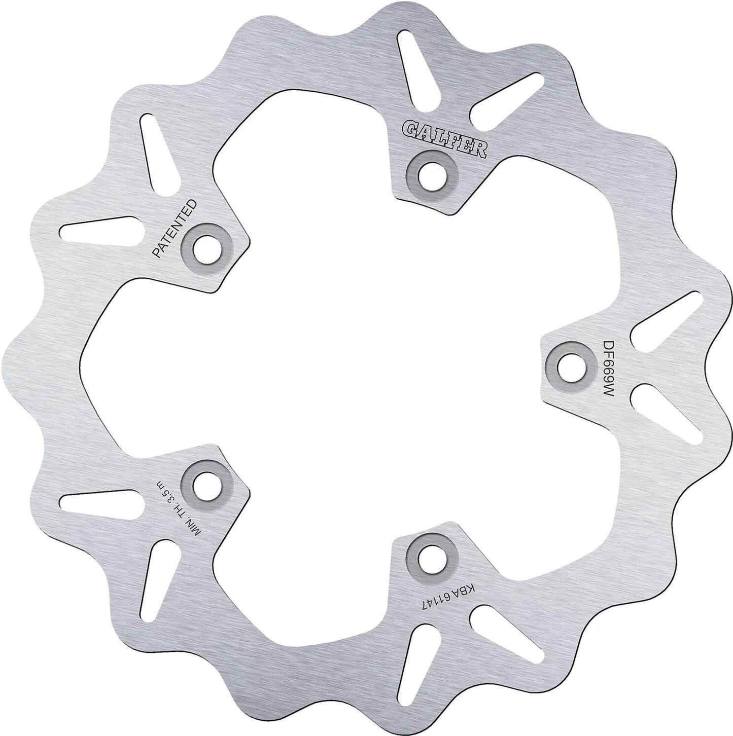 GALFER bremsscheibe df669 rotor df669 type w rigid