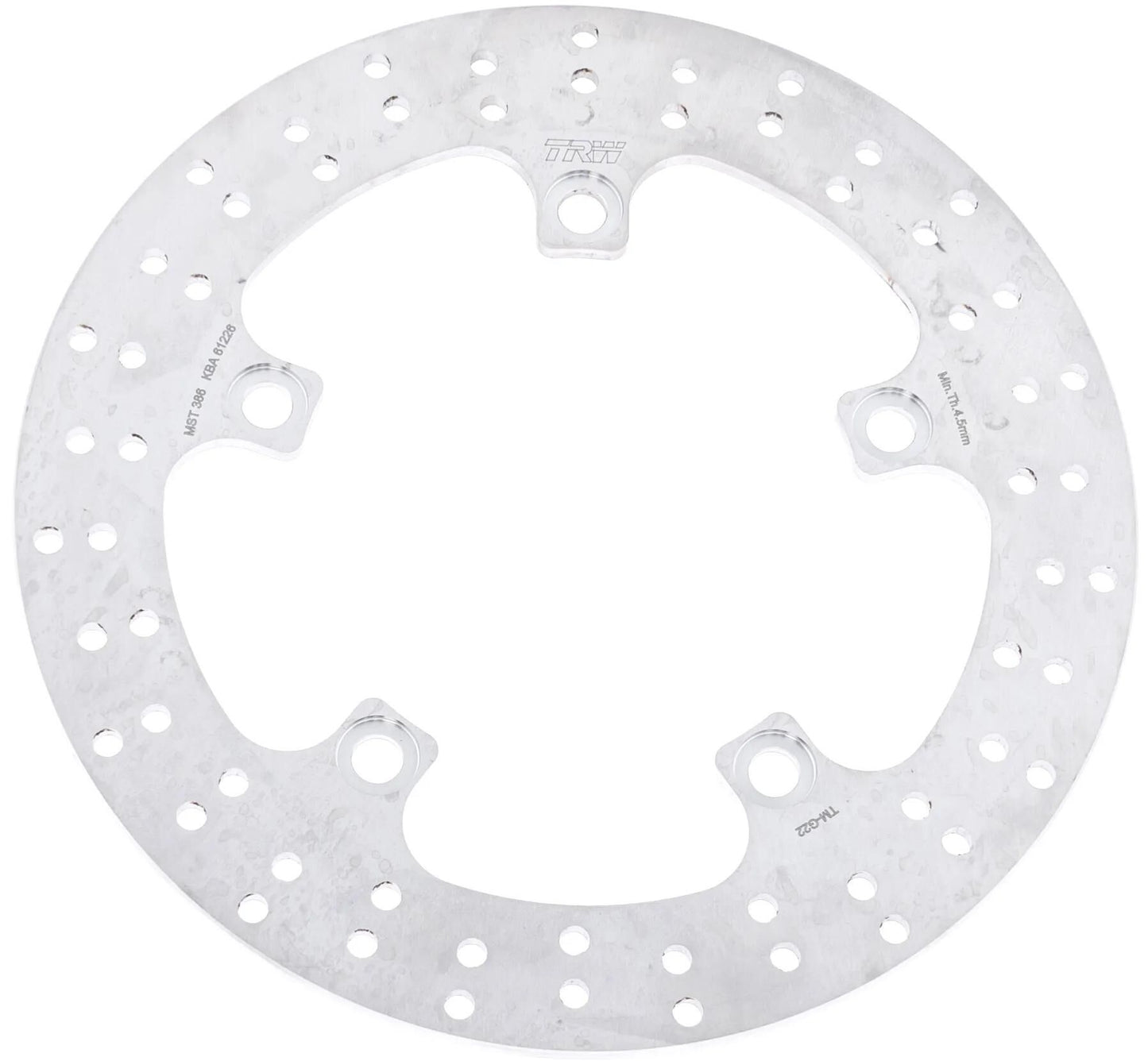 TRW bremsscheibe mst386 rotor mst386 rigid