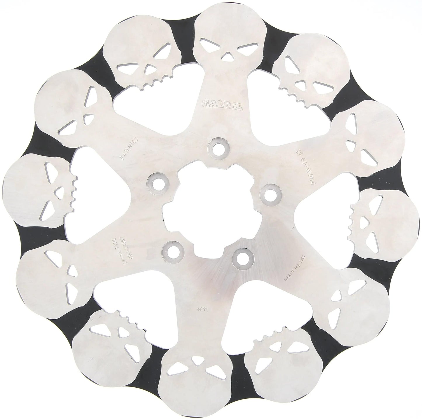 GALFER bremsscheibe df680 rotor df680 rh skull rigid