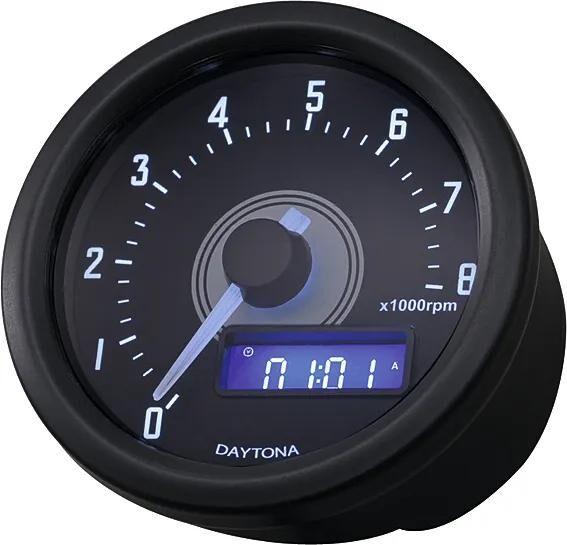 DAYTONA drehzahlmesser velona 60 dark speedometer velona dark,b led-white 8000u min