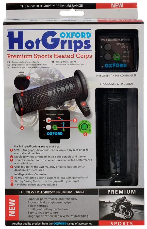 OXFORD heizgriffe hotgrips premium heated grips pre s 22+25mm open 5-stage
