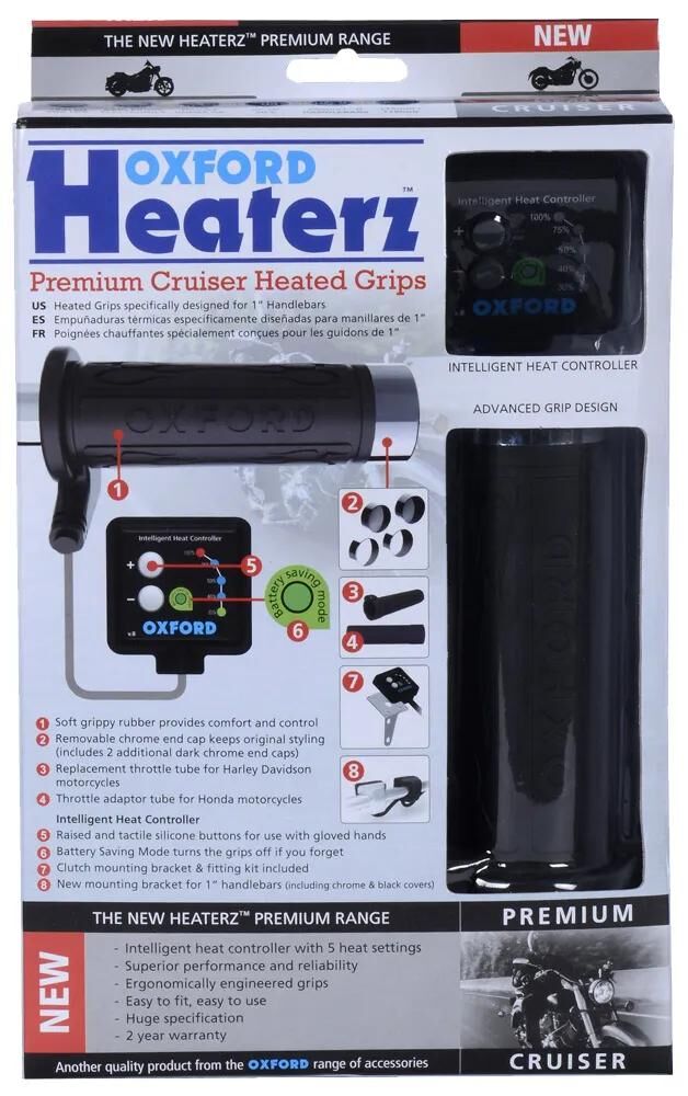 OXFORD heizgriffe hotgrips premium heated grips pre c 25.4 mm open 5-stage