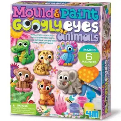 4M verven en gipsgieten dieren met magneetjes
