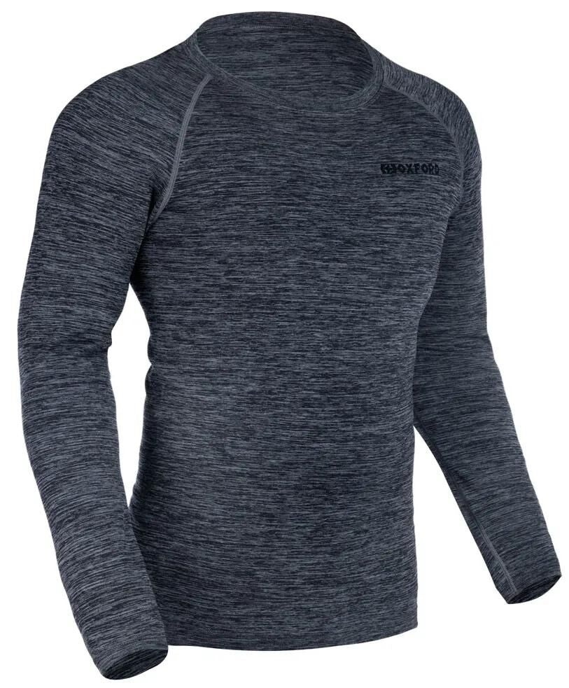 OXFORD longshirt advanced base layer functional shirt long sleeve s m gray