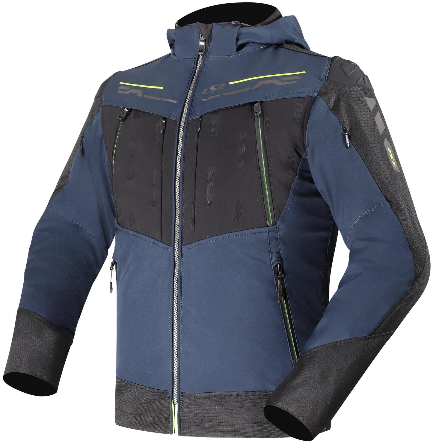 LS2 jacke zirconium evo man jacket zirconium evo men blue black yellow xxl
