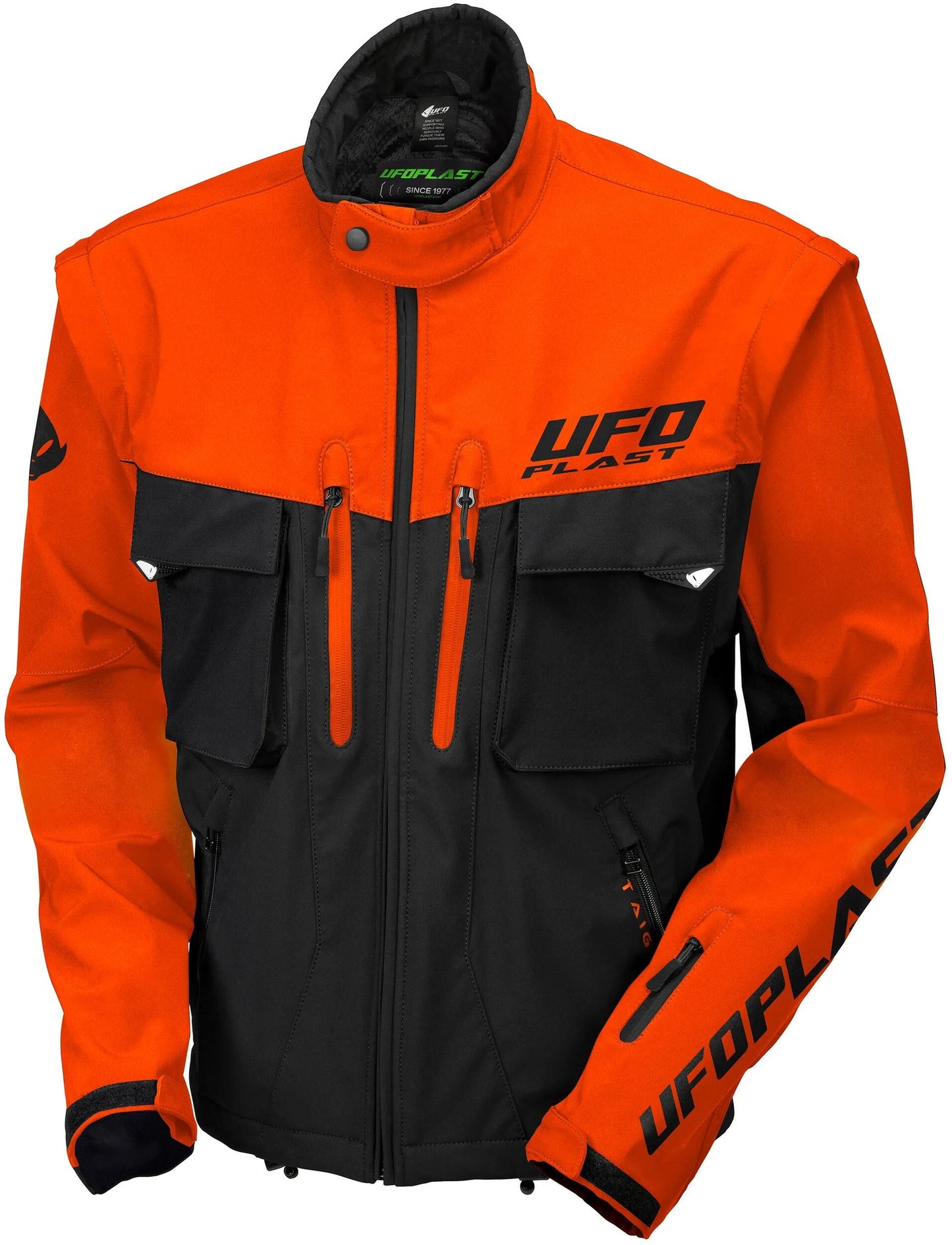 UFO PLAST jacke taiga enduro jacket ufo black orange gr. xxl