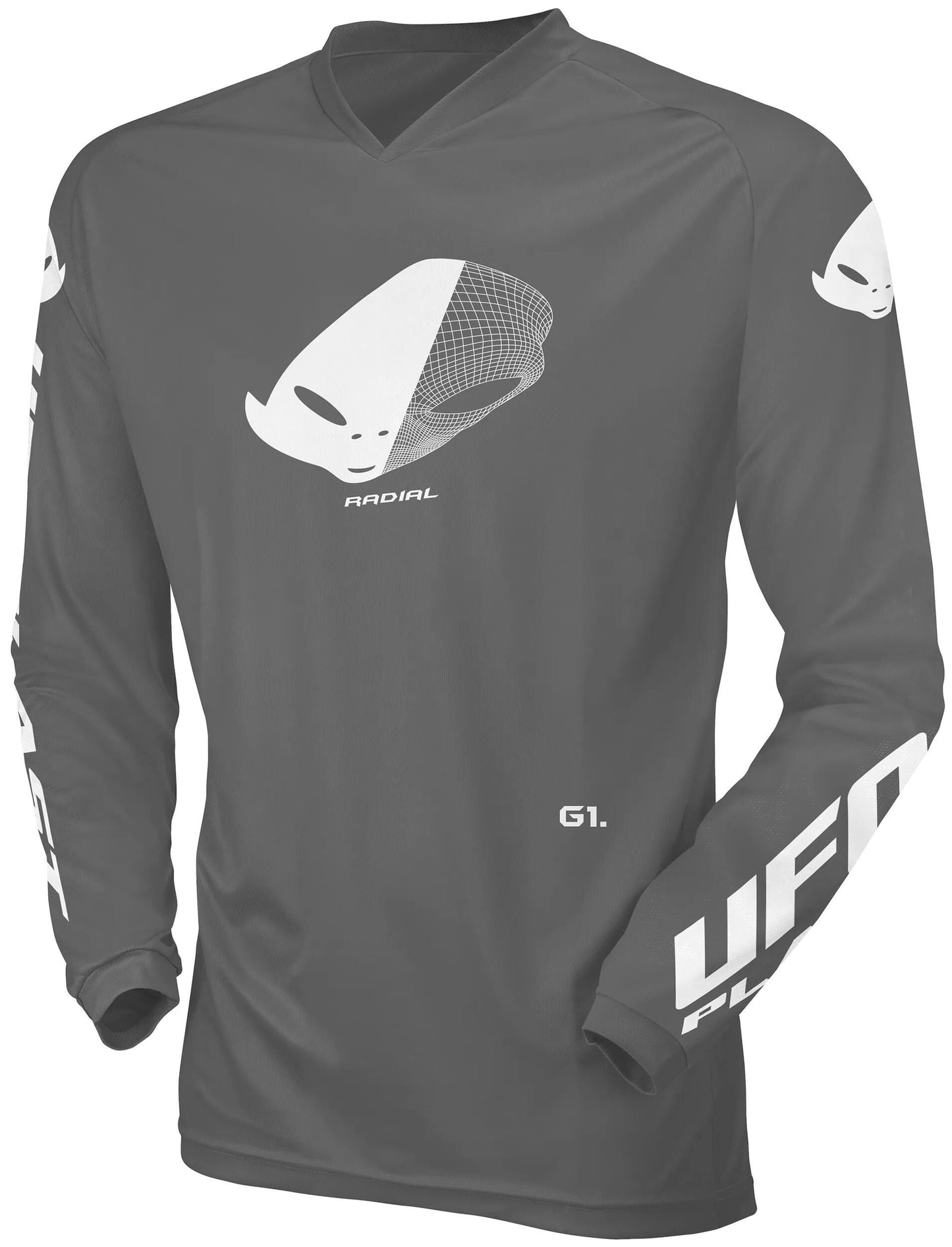 UFO PLAST jersey mx radial children's jersey ufo rad grey gr. xxs