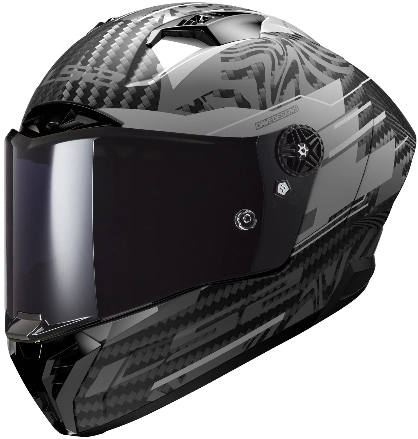 LS2 integralhelm ff805 thunder carbon gp aero polar helmet ff805 thunder gp ae polar m. sw gr. m