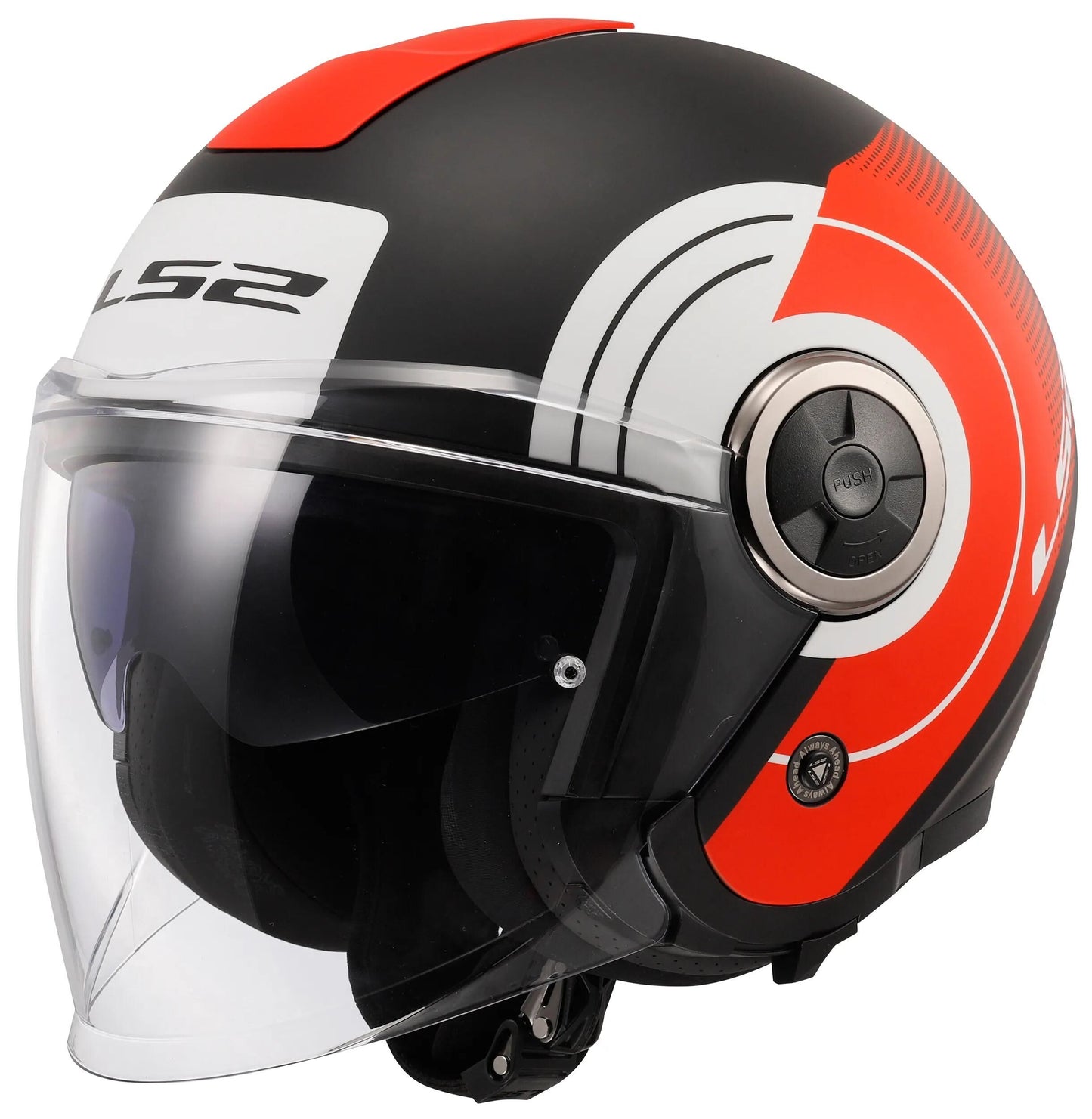 LS2 jethelm of620 classy disko helmet of620 classy disco bw rt ws gr. l