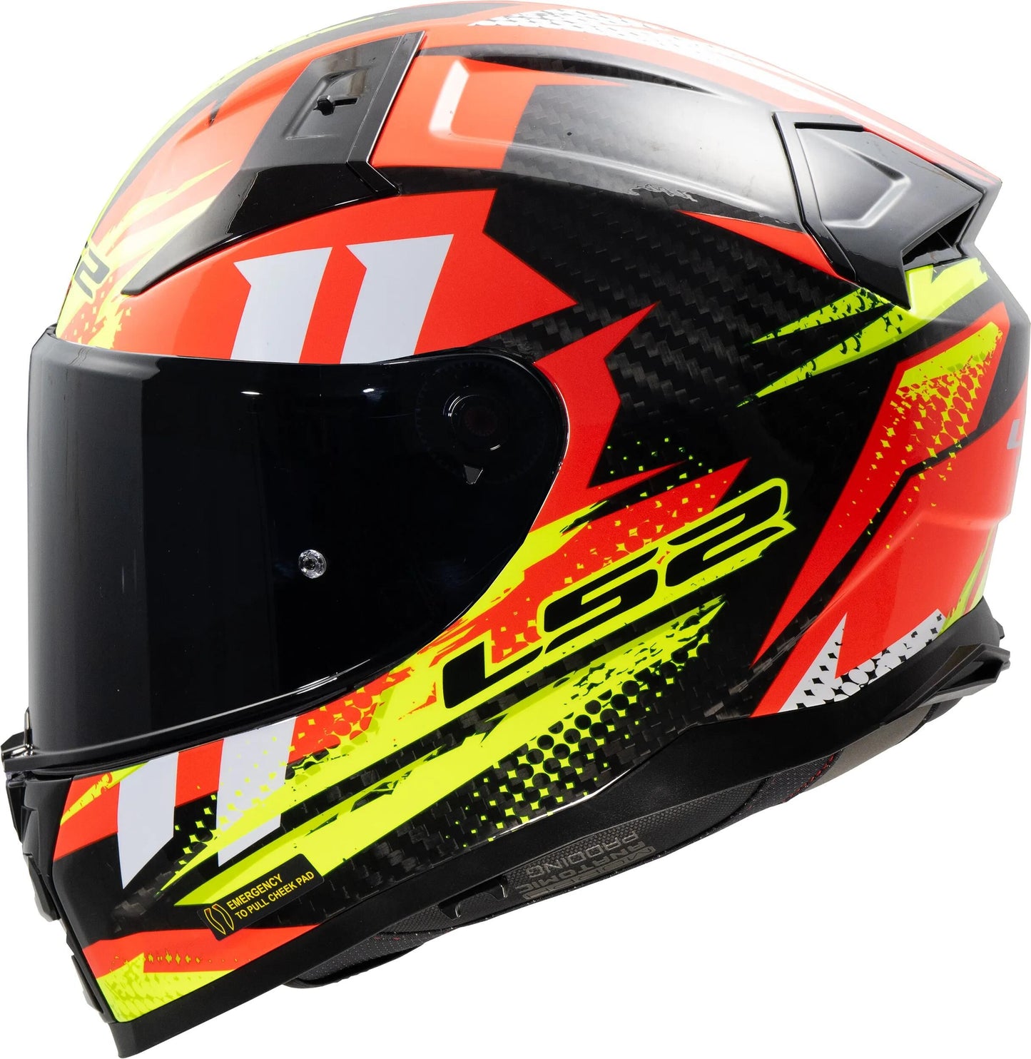 LS2 integralhelm ff811 vector ii carbon tantic helmet ff811 vector i tantic red yellow gr. l