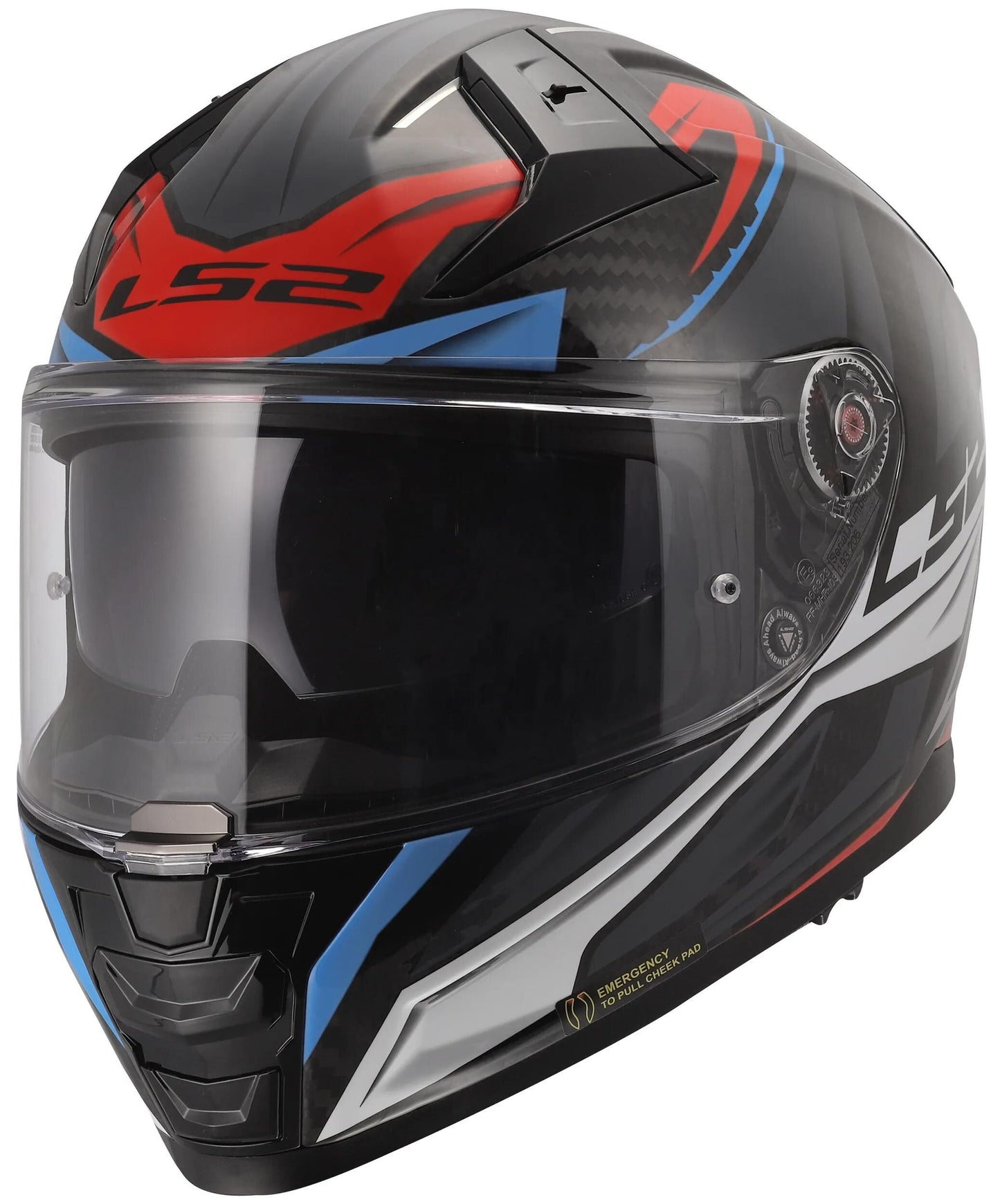 LS2 integralhelm ff811 vector ii carbon savage helmet ff811 vector i c savage white bl red 3xl