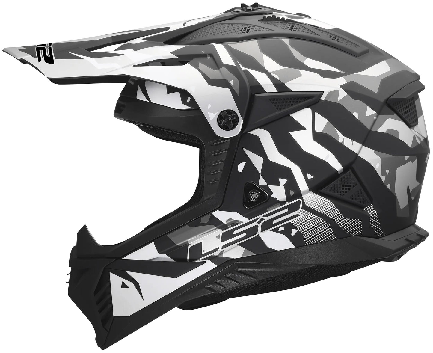 LS2 crosshelm mx708 fast ii grotesk helmet mx708 fast ii grotesque matt black grey