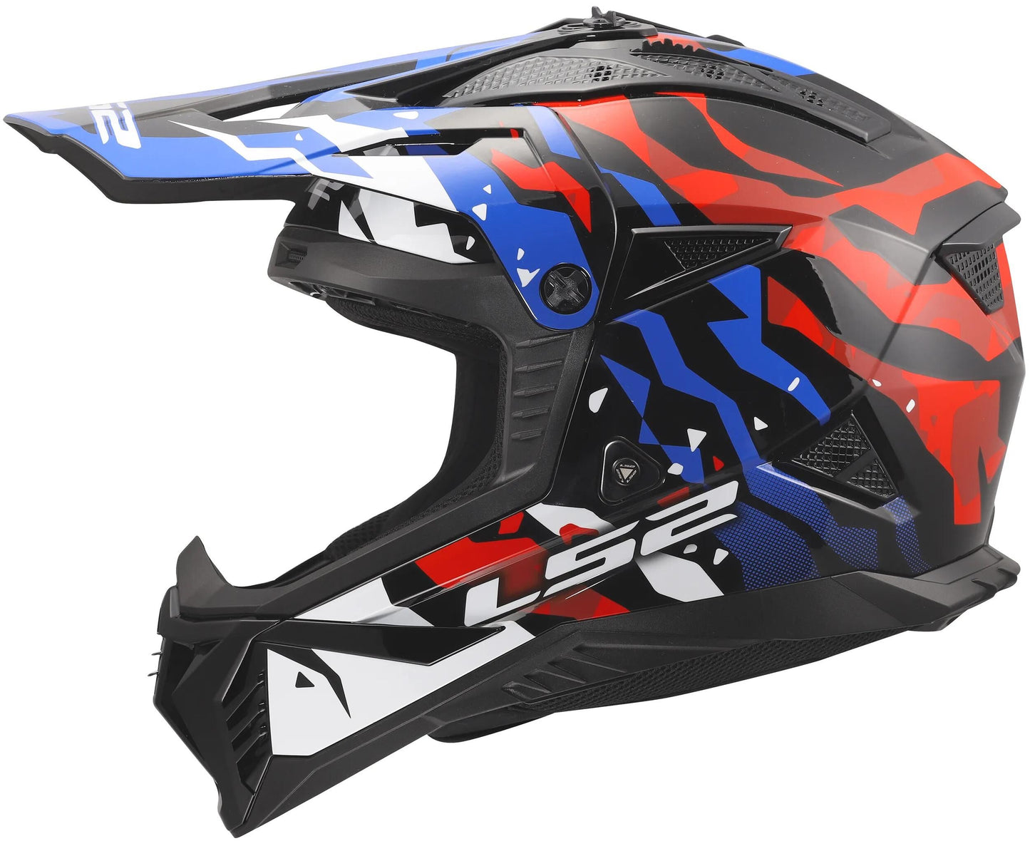 LS2 crosshelm mx708 fast ii grotesk helmet mx708 fast ii grotesque white bl red xx