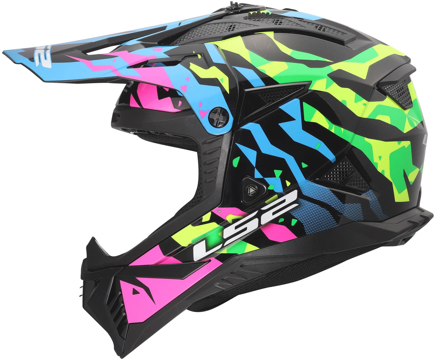 LS2 crosshelm mx708 fast ii grotesk helmet mx708 fast ii grotesque bl pink green s