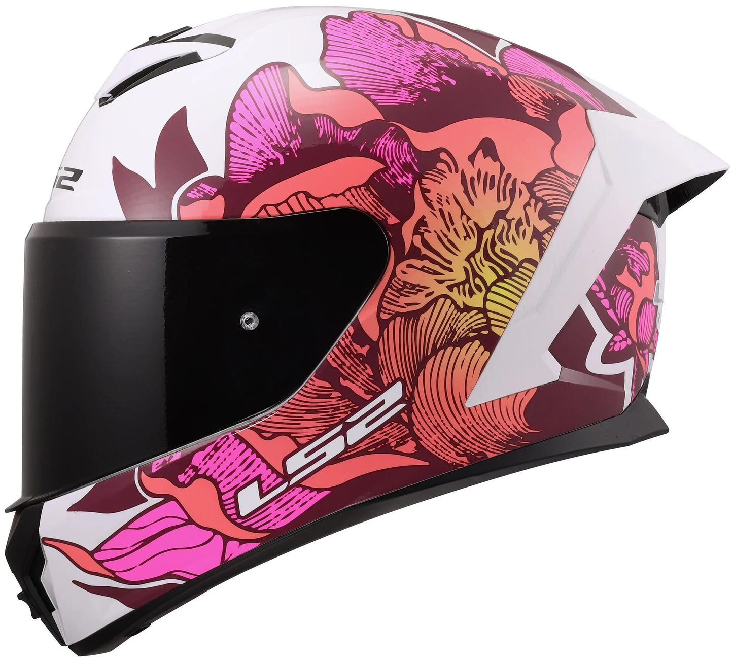 LS2 integralhelm ff820 rapid iii poppies helmets ff820 rapid i poppies ii white pink xs