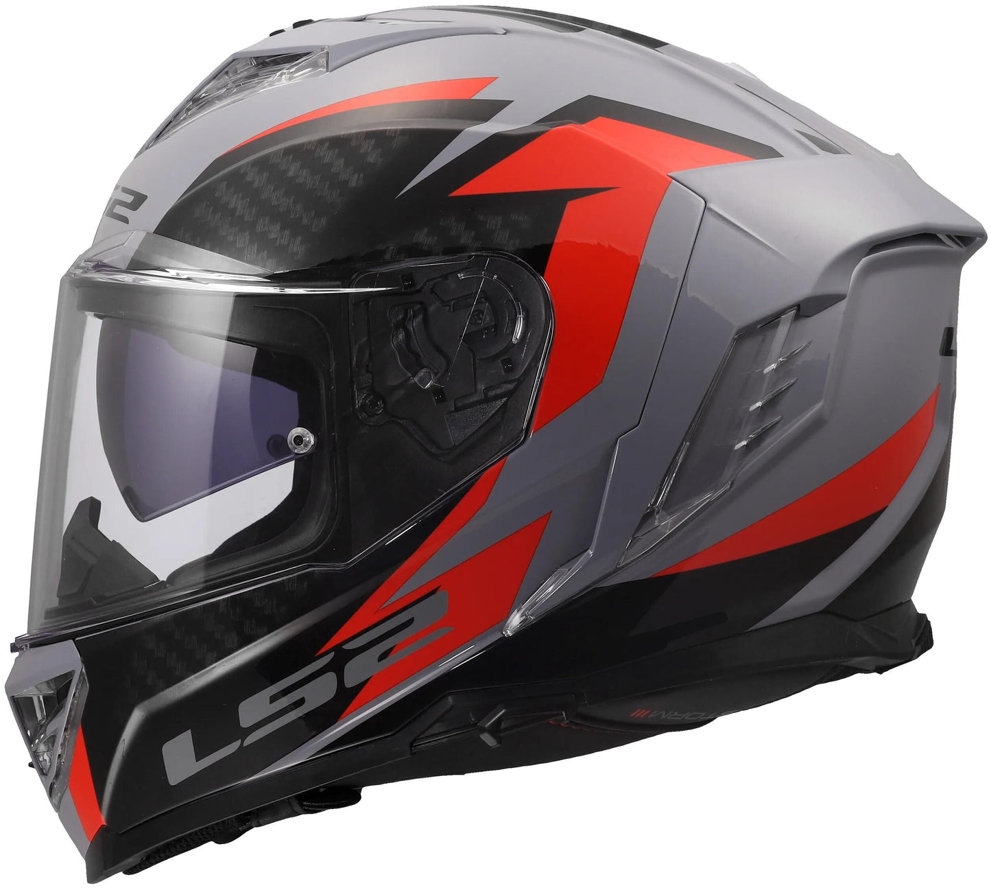 LS2 integralhelm ff818 storm iii dynamo helmet ff818 storm ii dynamo gray red gr. l
