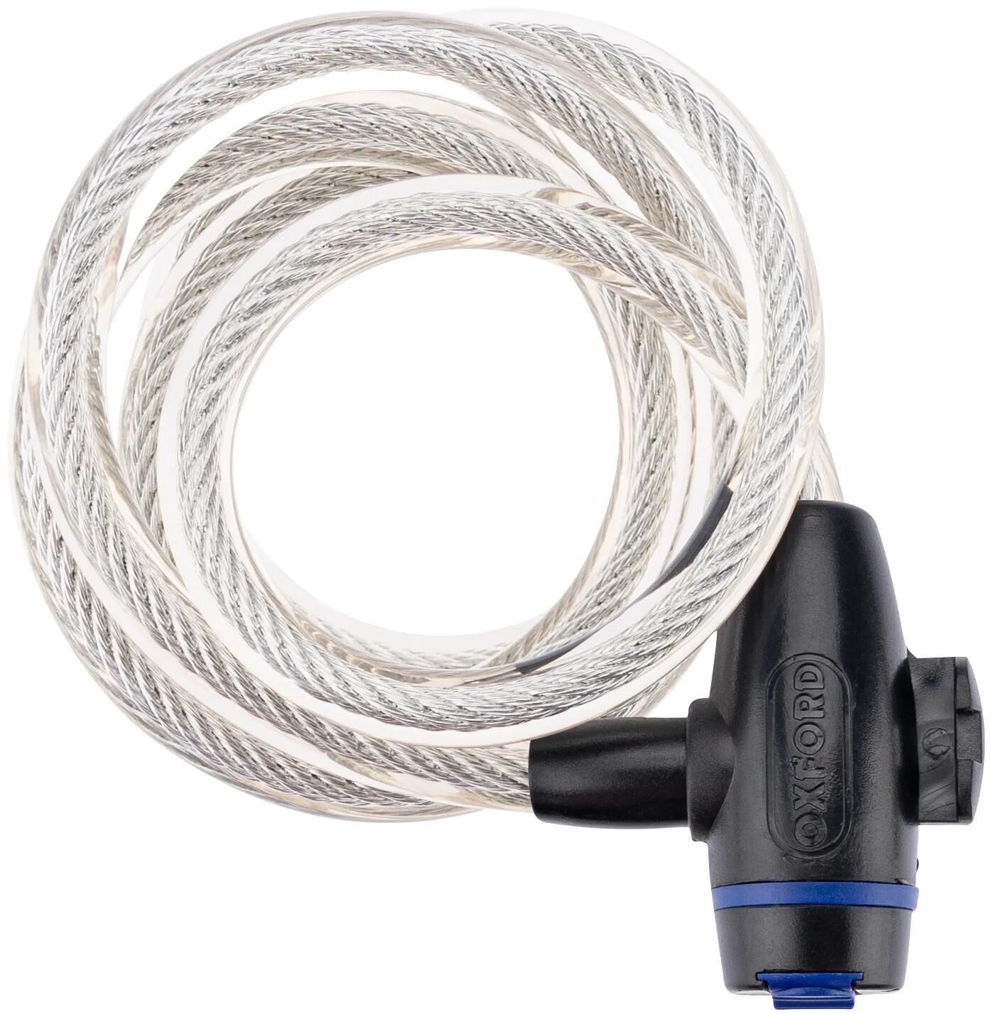 OXFORD kabelschloss cable lock cable lock 12mm x 1.8m transparent
