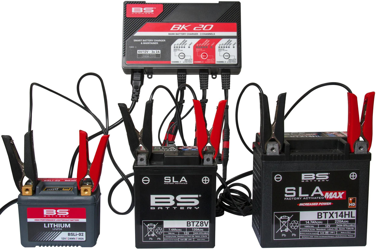 BS-BATTERY batterieladegerät bk20 multiple chargers. bk20 bs-charger 3x2.0a