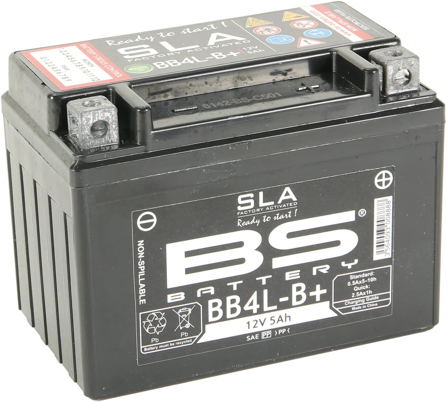BS-BATTERY batterie bb4l-b battery bb4l-b+ 5ah bs sla