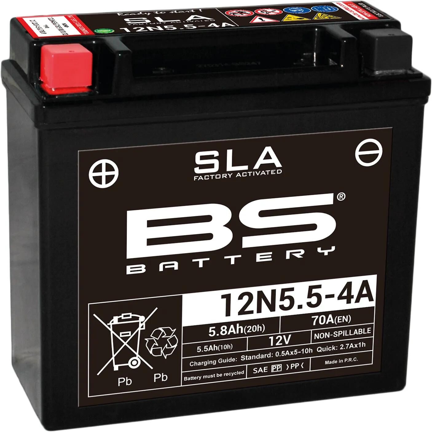 BS-BATTERY batterie 12n5,5-4a 4b 12n5,5-4a battery 12n5.5-4a 4b bs sla