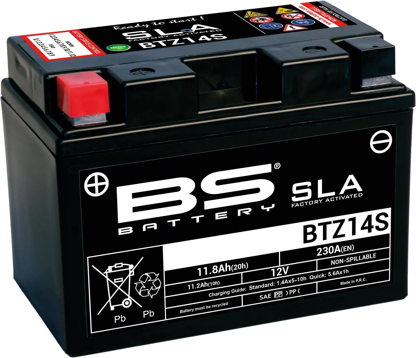 BS-BATTERY batterie btz14s btz14s-bs battery btz14s bs sla