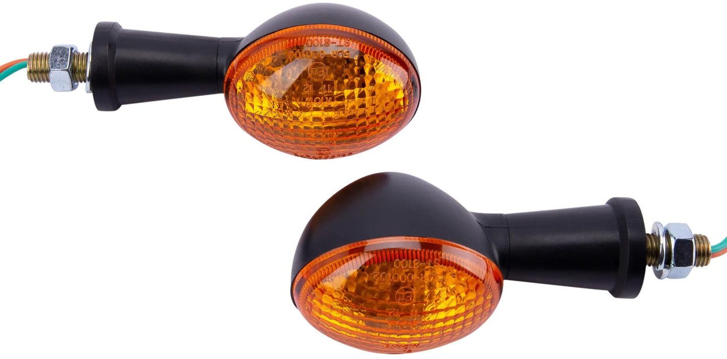 SPEC-X richtingaanwijzer indi mini turn signals oval black pr.